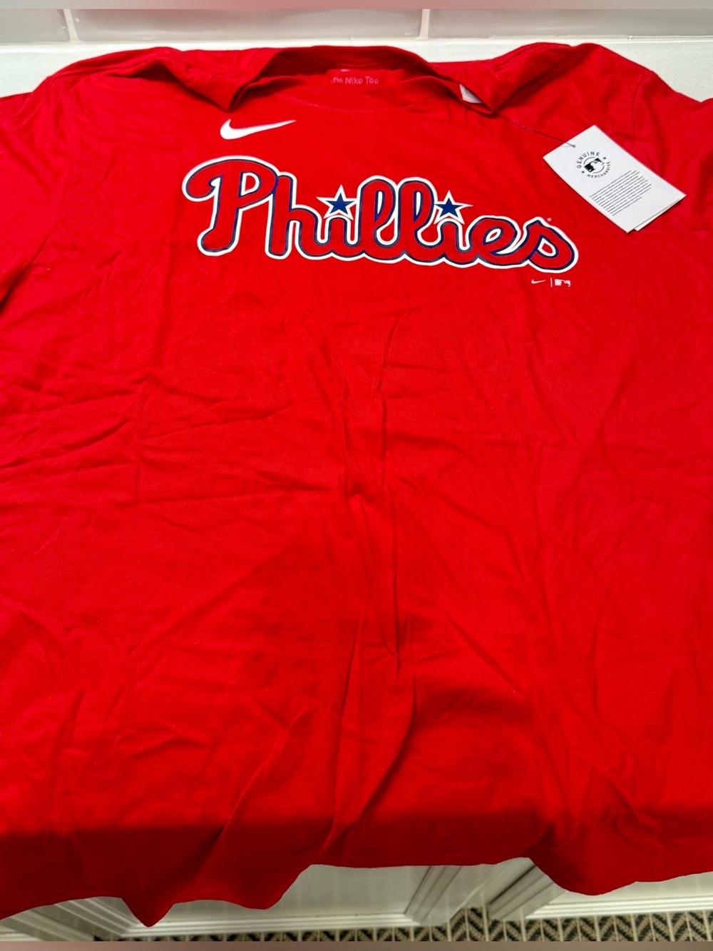 Nike Phillies Trey Turner Uniform T shirt